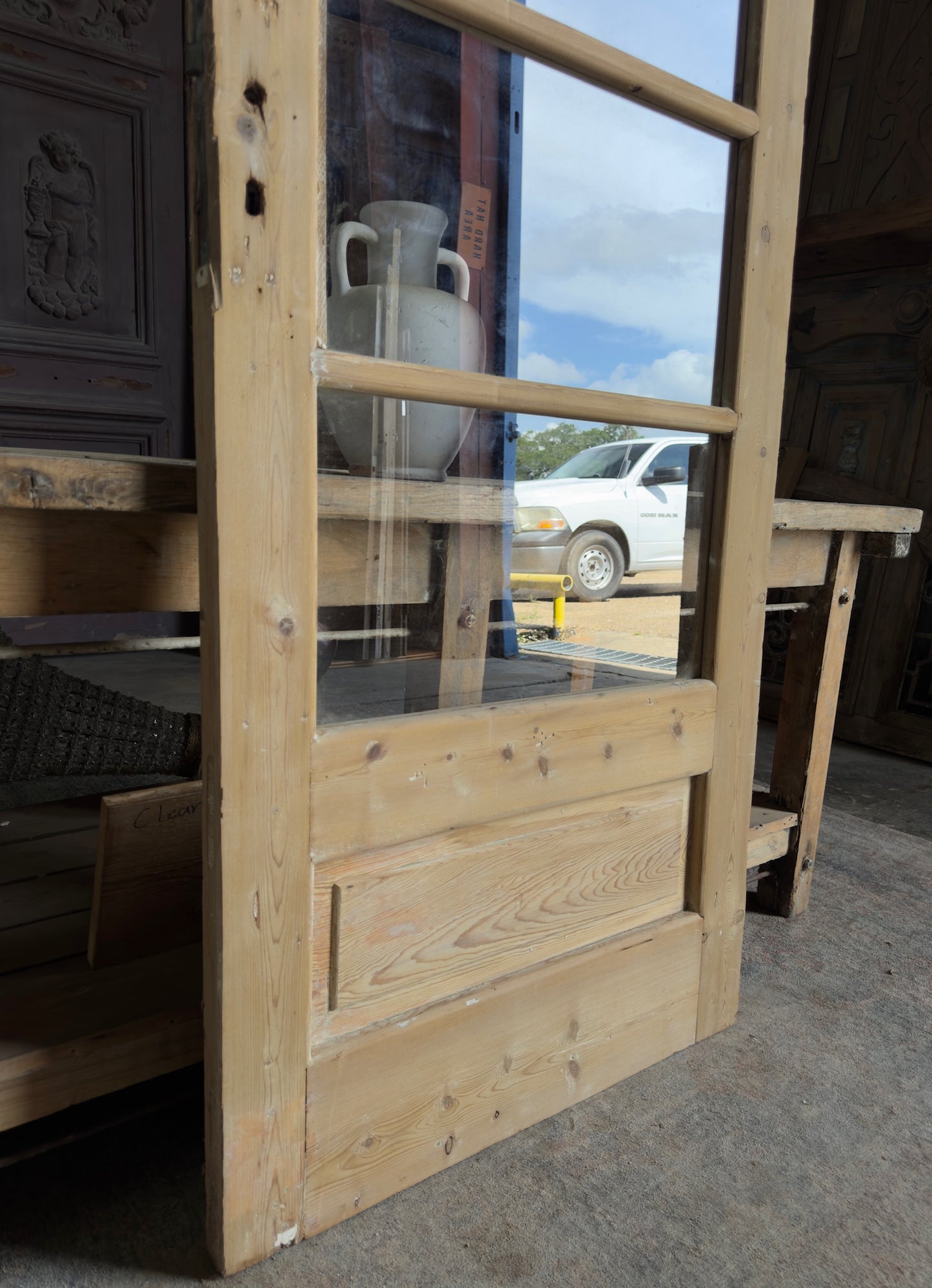 5 Lite Antique Glass Single Door - 32x95.5 K161