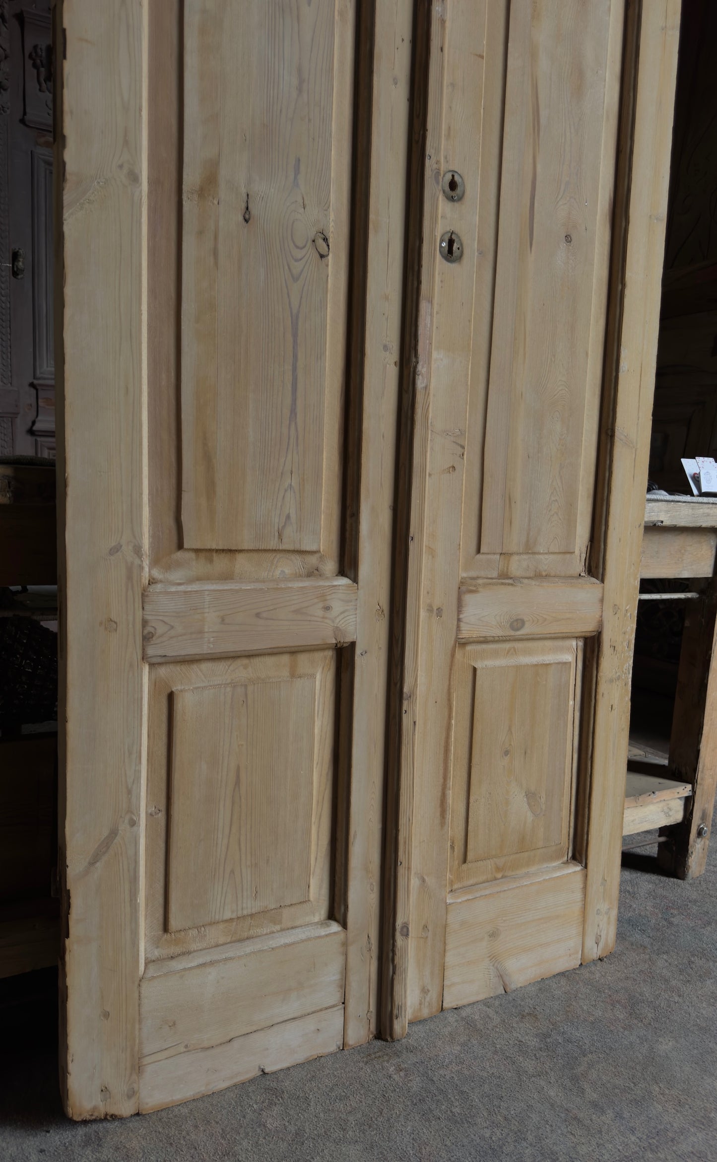 European Antique Glass French Doors - 36.25x93 J320