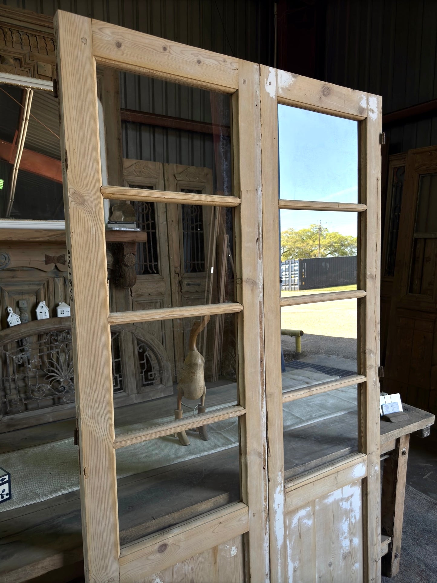 8 Light Antique Glass French Pair - 43x81 G101