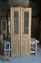 Mediterranean Antique Iron French Doors - 39.5x96 K443