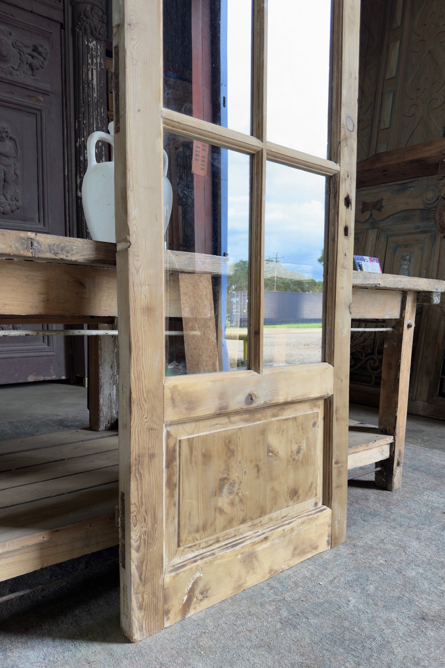 6 Lite Antique Glass Single Door - 27x85.25 K263