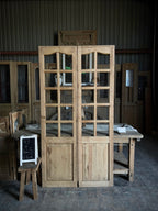 Elegant 20 Light Antique Glass French Doors - 43x82.5 G62