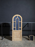 Antique Obscured Glass 7 Lite Arched Single Door - 31.75x83.75 - N264