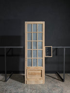 Antique Obscured Glass 15 Lite Single Door - 32x101 - N86