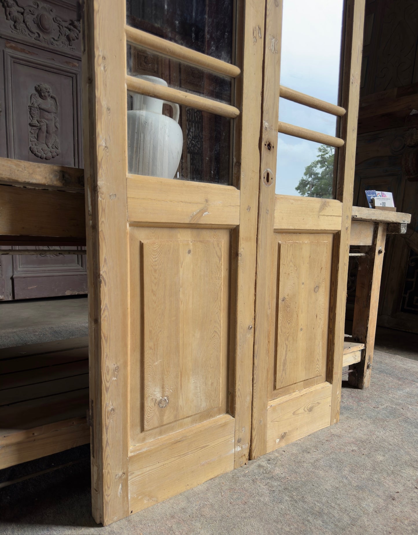 Glass Antique French Doors - 36.75x84.5 K268