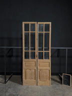 Antique Glass 6 Lite French Doors - 44x98.5 - N276