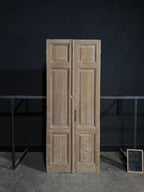 Antique 3 Panel Solid Double Doors - 41.75x103.5 - N383