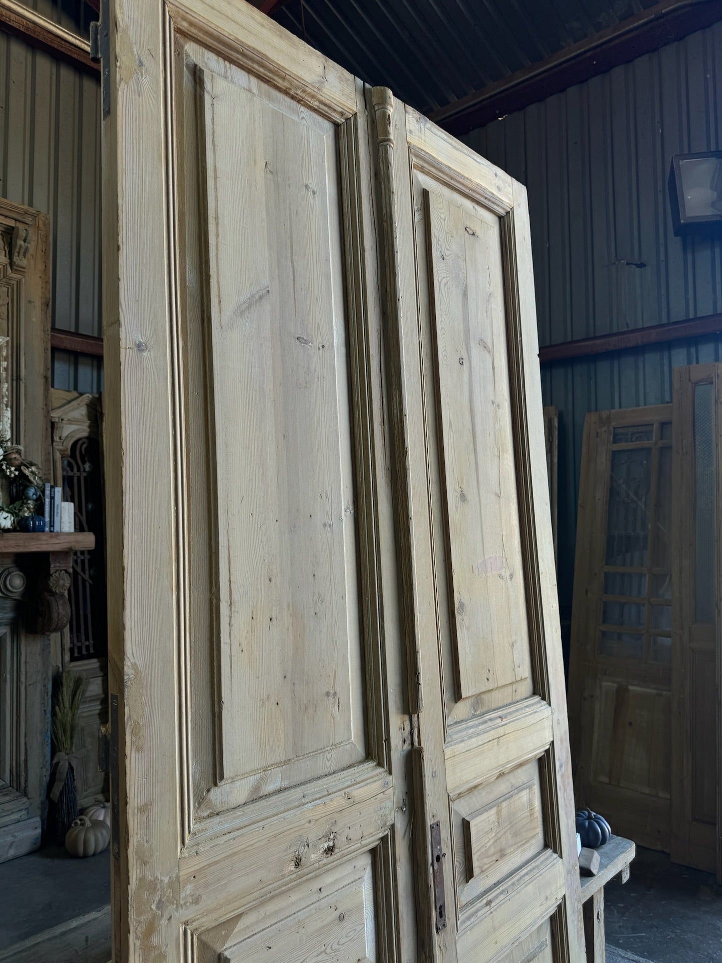 19th Century French Doors - 44x99 E173 - Magnolia Antique Door Co.