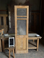 19th Century Antique Glass Single Door - 24x86.5 J288