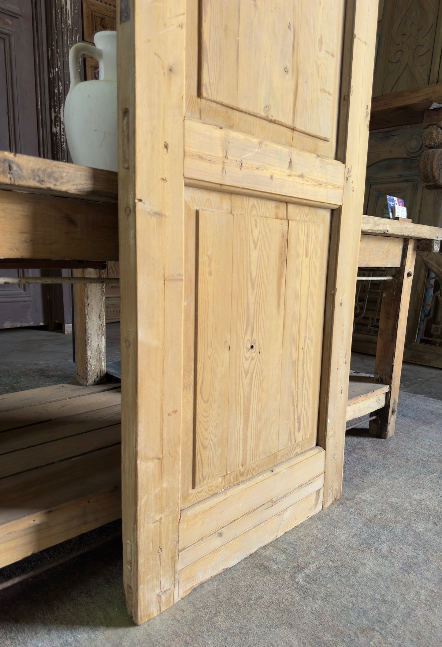 2 Panel Single Solid Antique Door - 26.5x80.5 K203