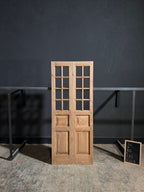 Handcrafted 8 Lite Glass French Doors - 32x80 - N203