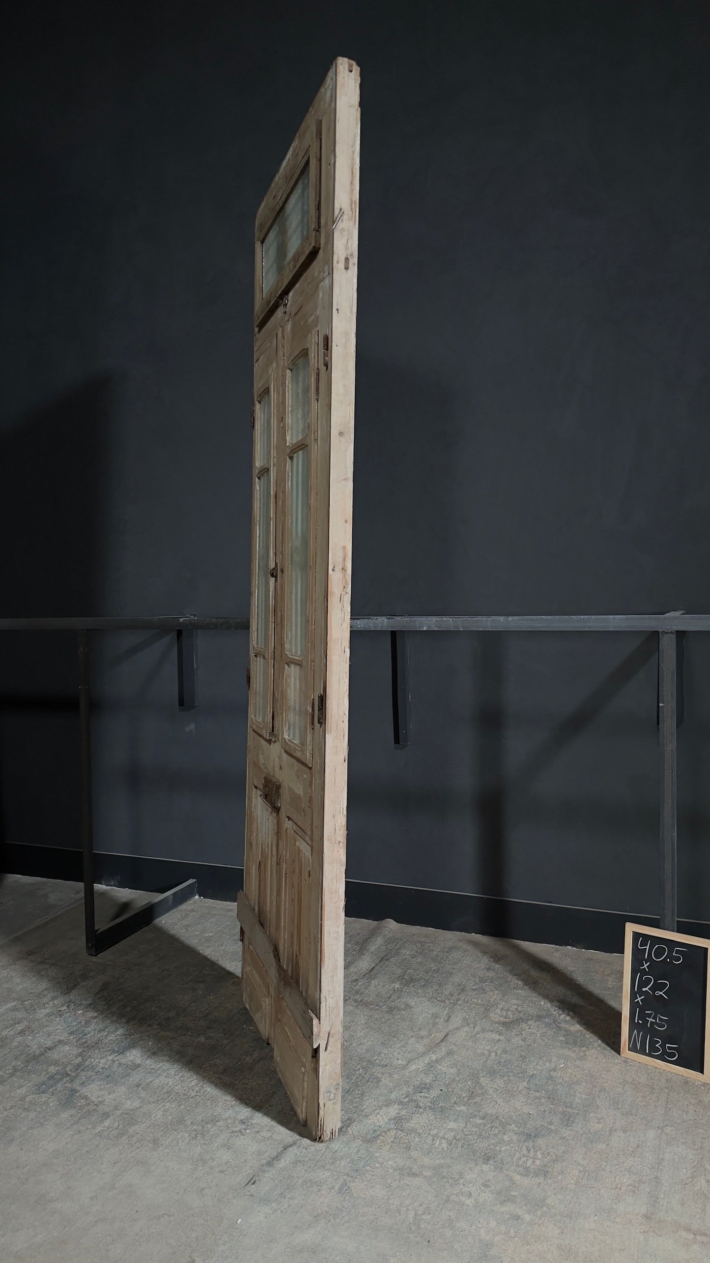 Antique Iron French Doors - 40.5x122 - N135