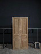 Antique 3 Panel Solid Double Doors - 44x91.75 - N387