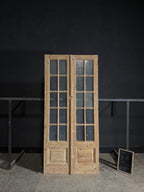 Antique Obscured Glass 10 Lite French Doors - 44x95.75 - N580