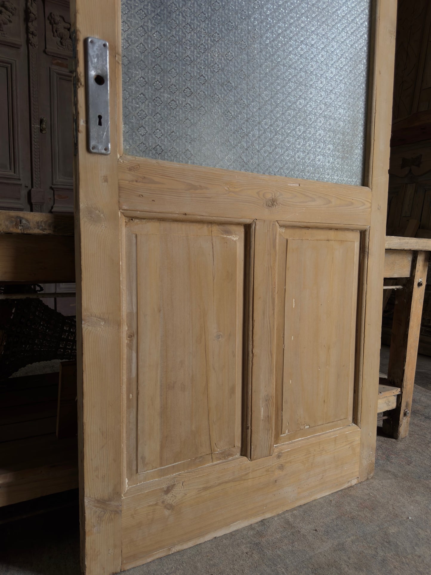 19th Century Antique Glass Single Door - 36x90 K158