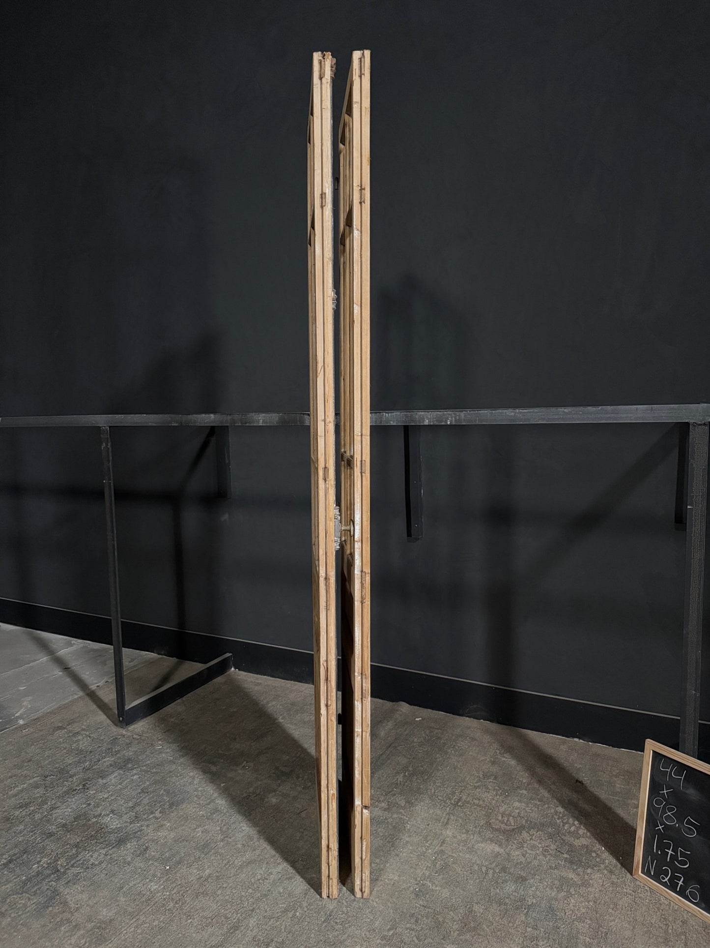 Antique Glass 6 Lite French Doors - 44x98.5 - N276