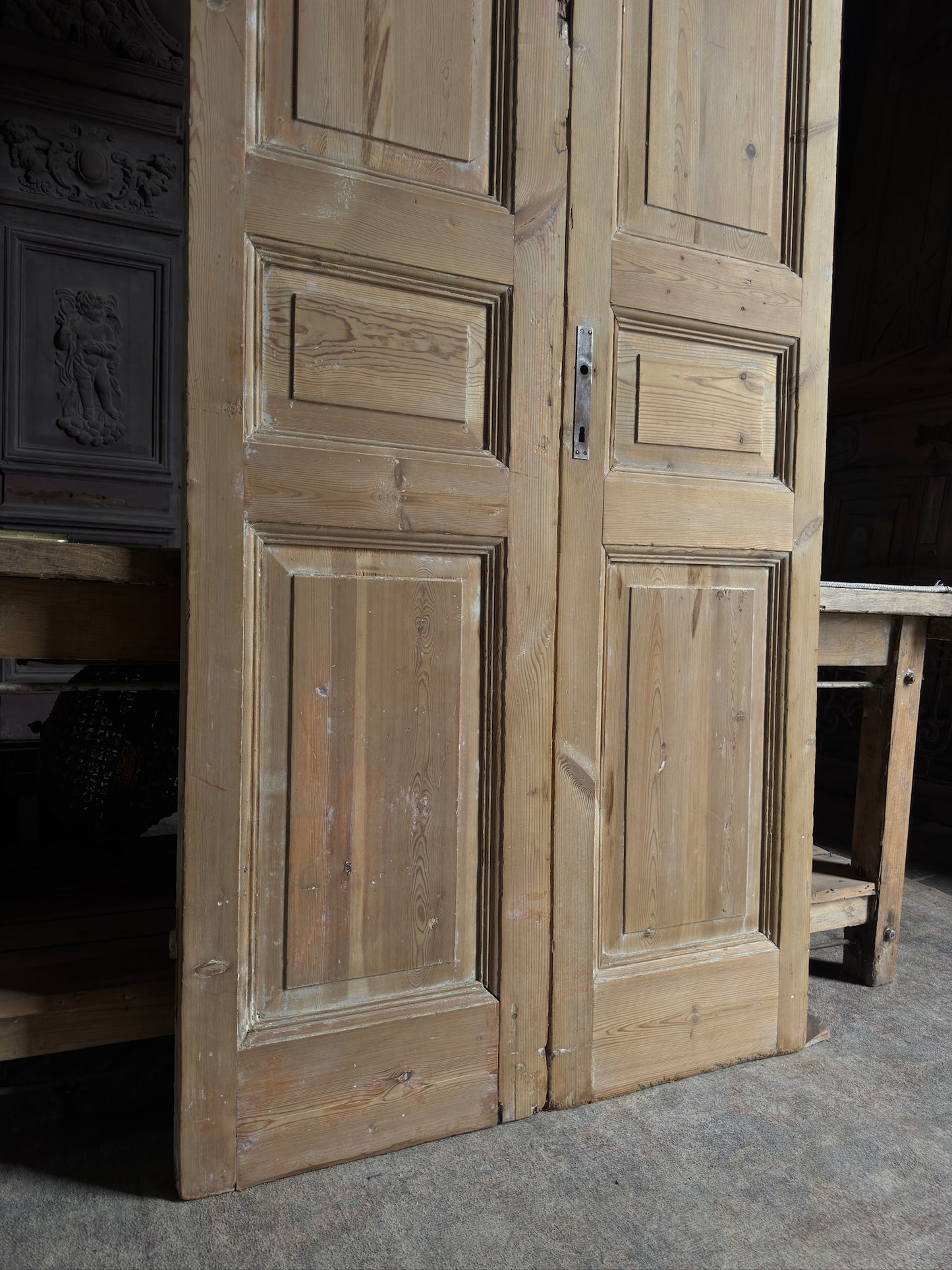 Solid French Antique Doors - 40x96 J514