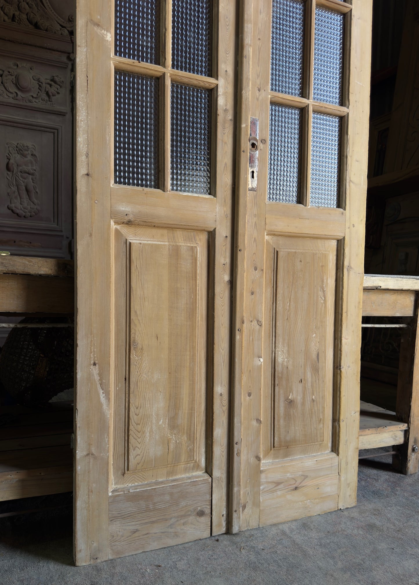 8 Lite Antique French Doors - 37x92.25 J510