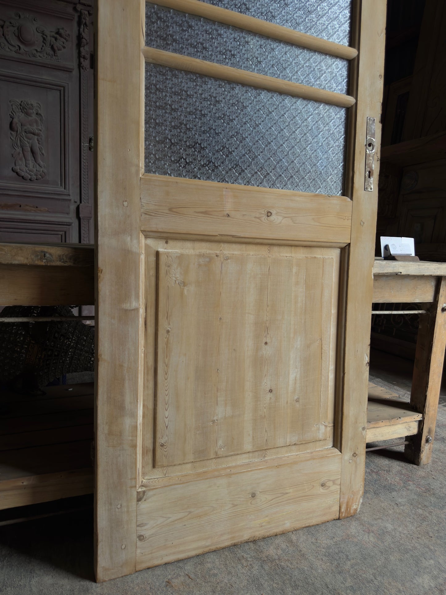 Single Antique Glass Door - 31.5x89.5 J561