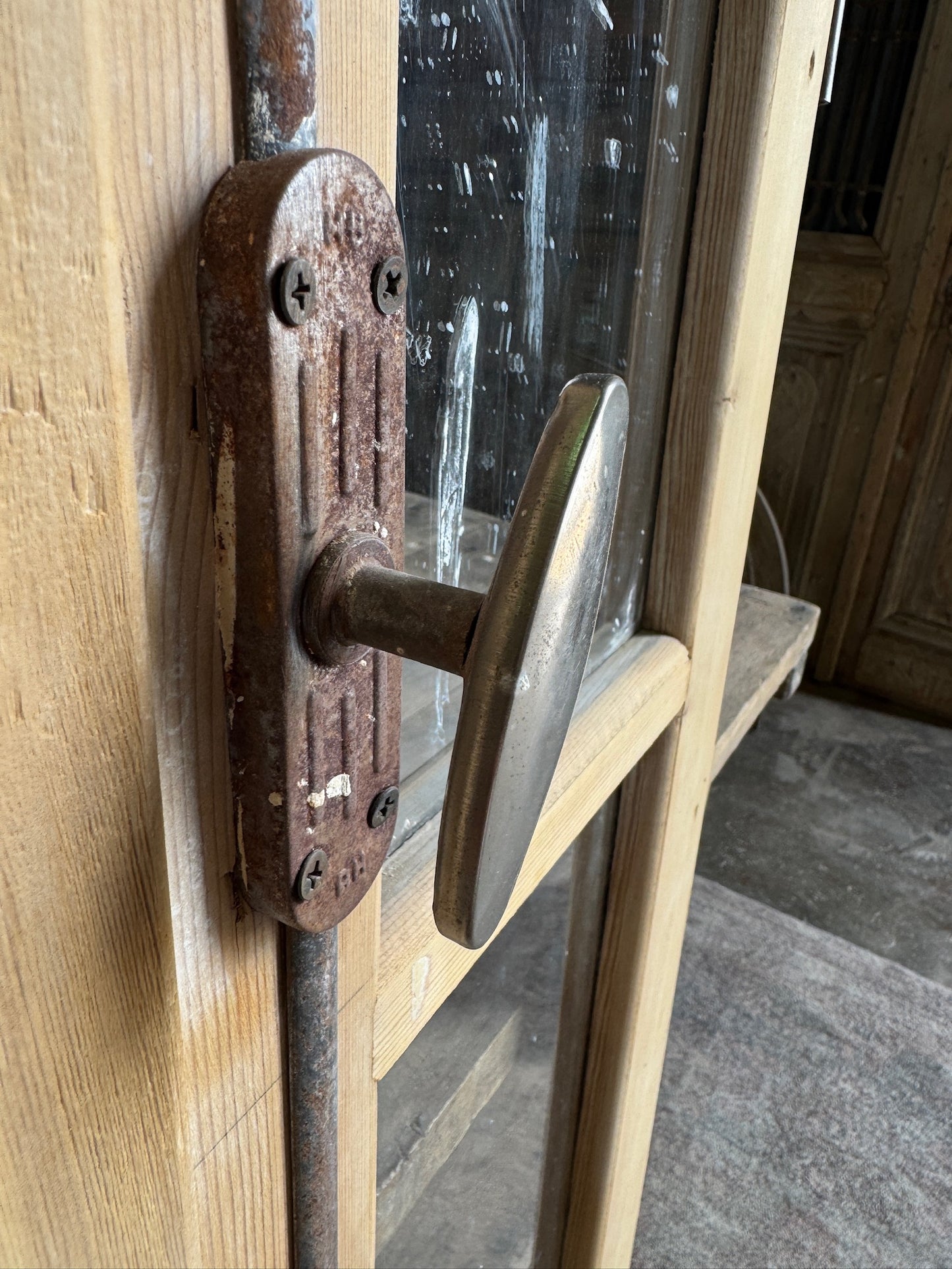 Narrow Glass Antique French Doors - 31.5x91 K201