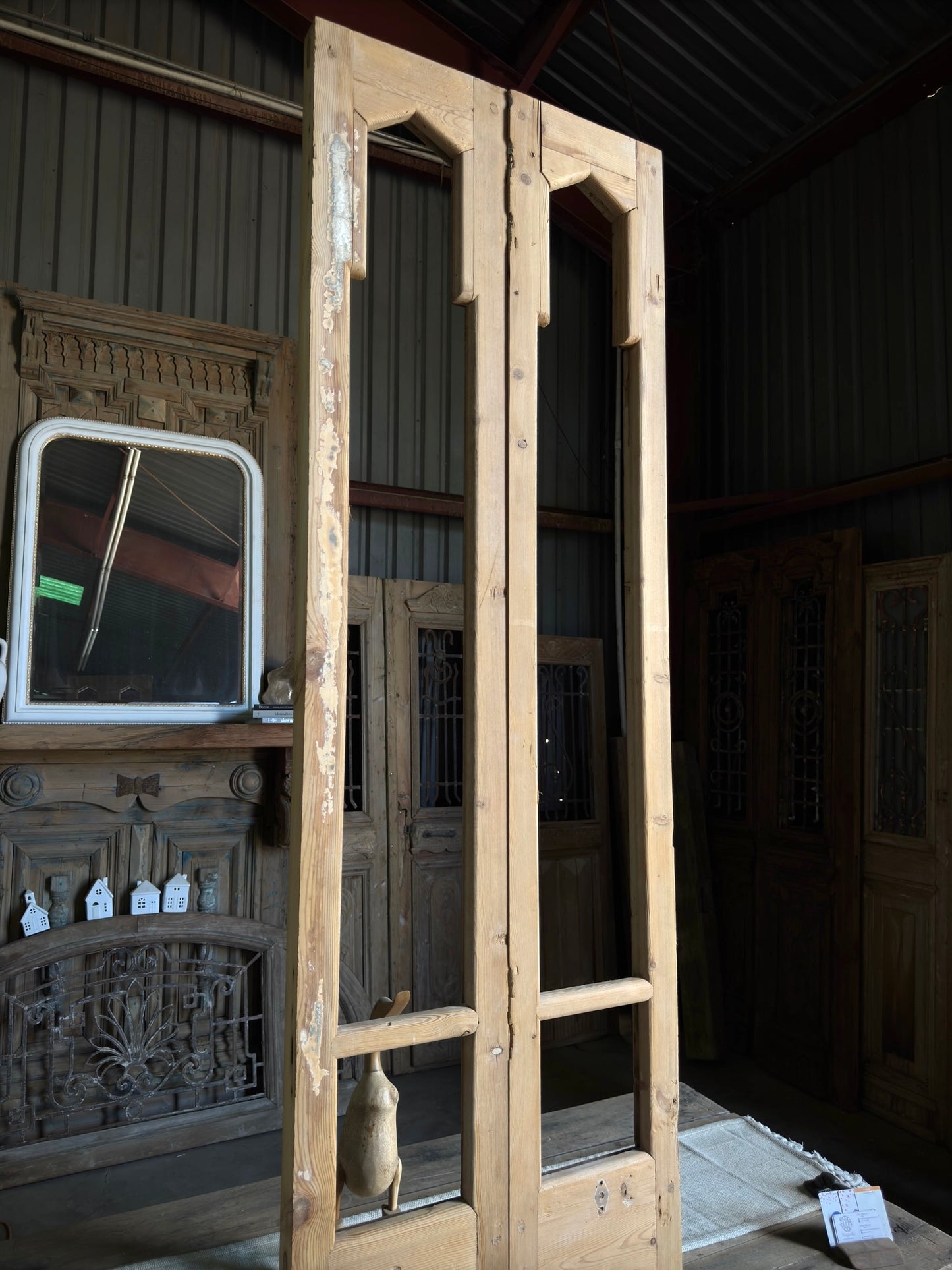 Slim Glass Antique French Doors - 22x102.25 G97
