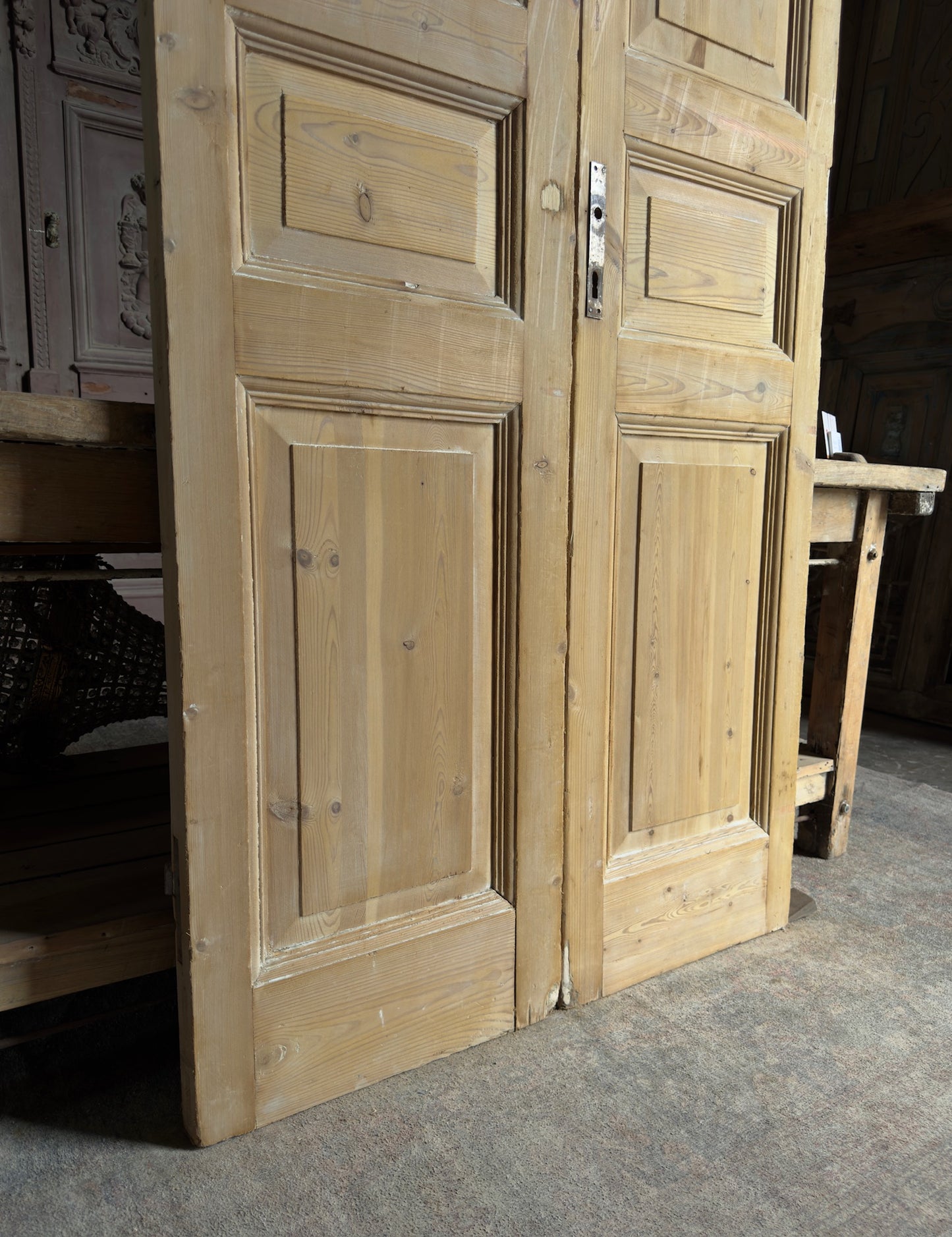 3 Panel Baltic Pine French Doors - 40x96 K42
