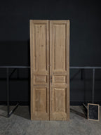 Antique 3 Panel Solid Double Doors - 43.25x110.75 - N332