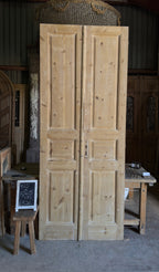 Antique 6 Panel Double Doors - 42.5x106.5 - L526