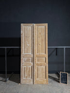 Antique 3 Panel Solid Double Doors - 44x98 - N648