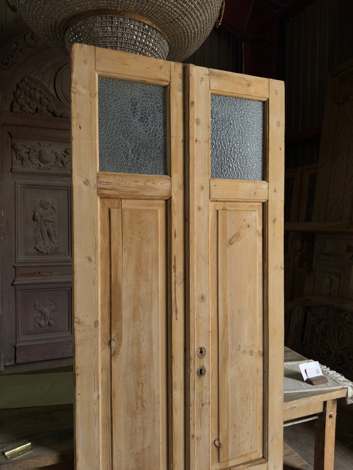 Bespoke Glass Antique French Pair - 36.25x89.5 J527