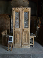 19th Century Antique Iron French Doors - 43x98.5 - L292