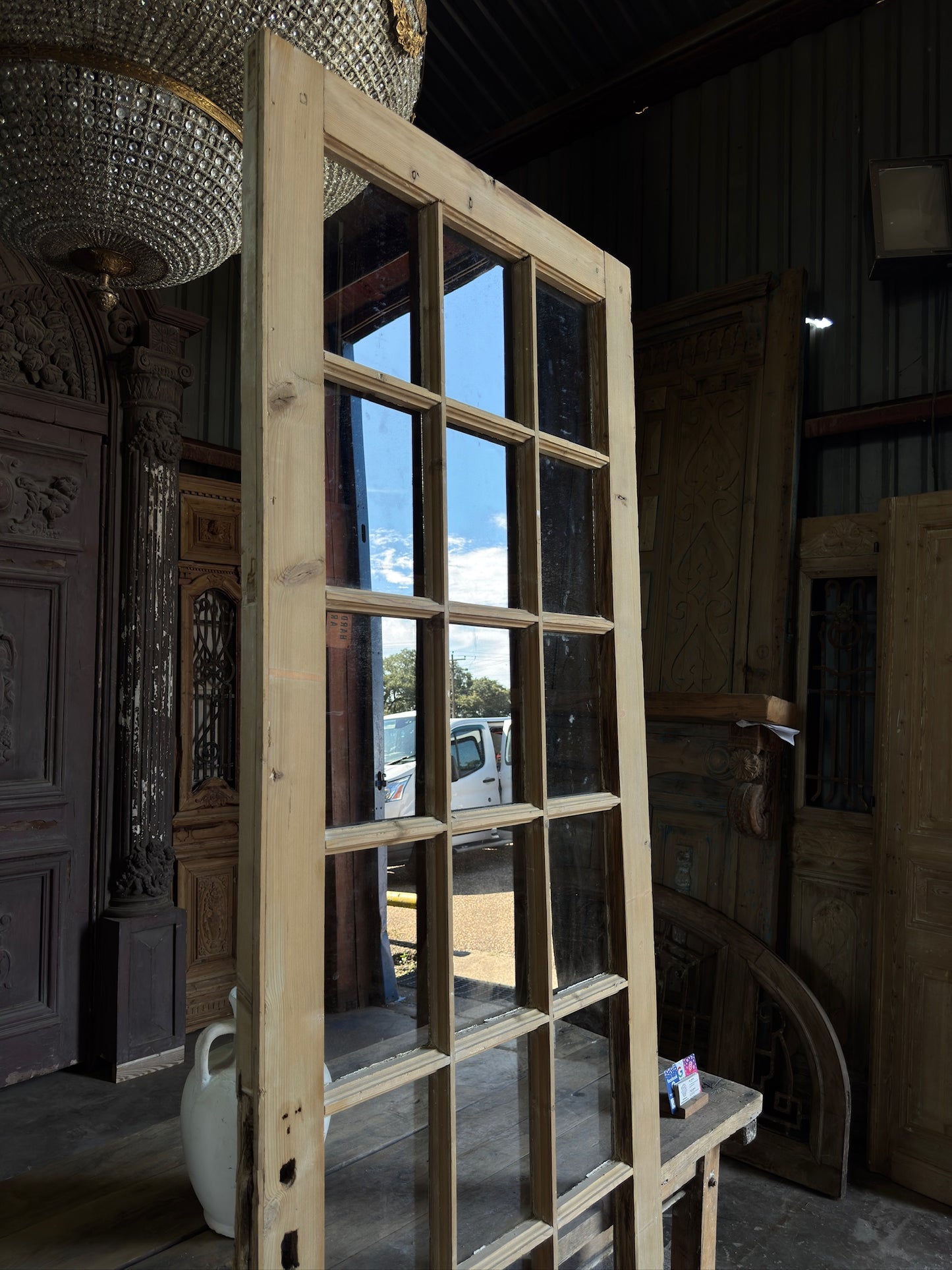 18 Lite Antique Glass Single Door - 34x98.5 K220
