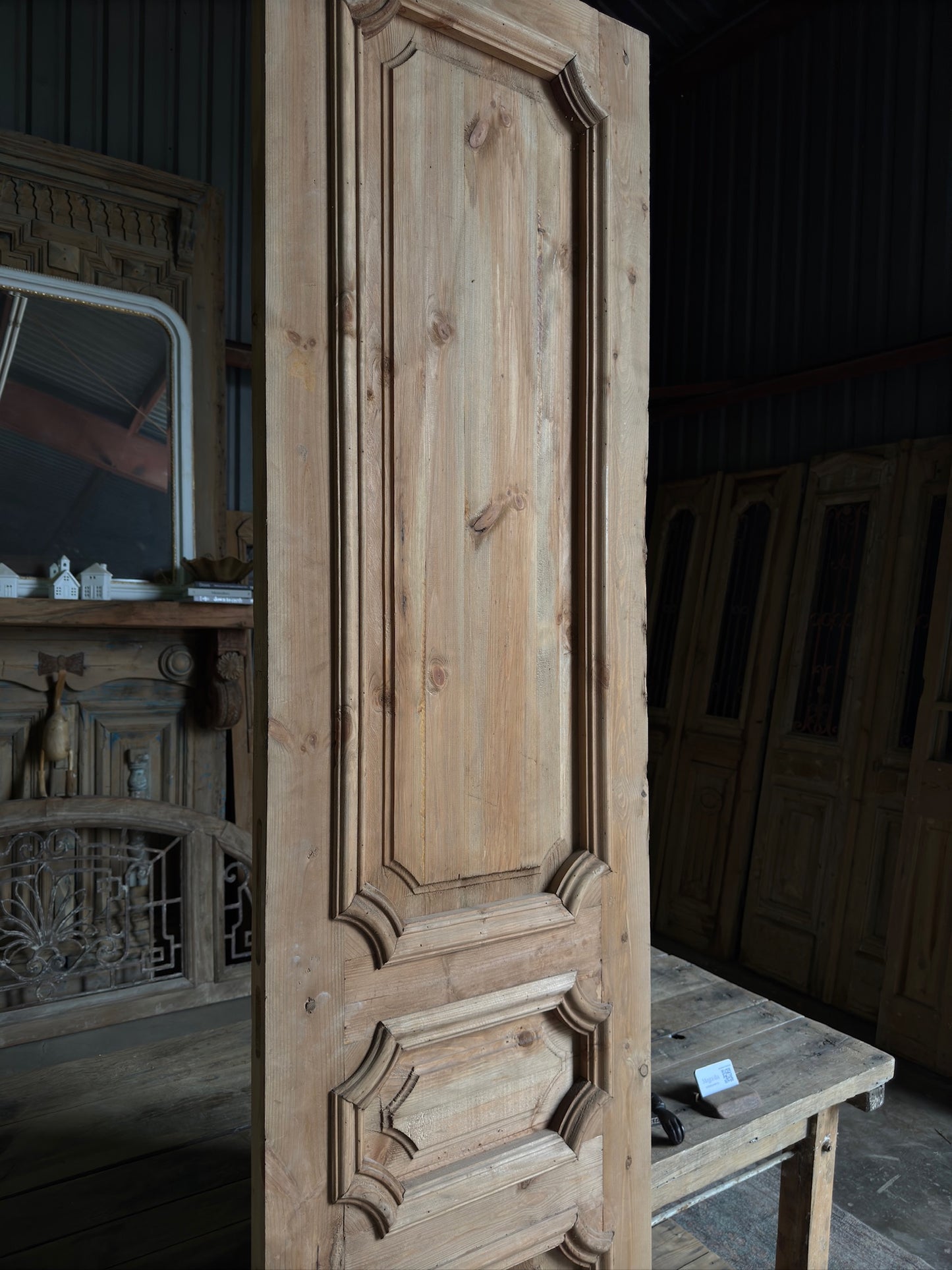 (The Edmund) Handcrafted Solid Wood Single Door - 24x96 H177