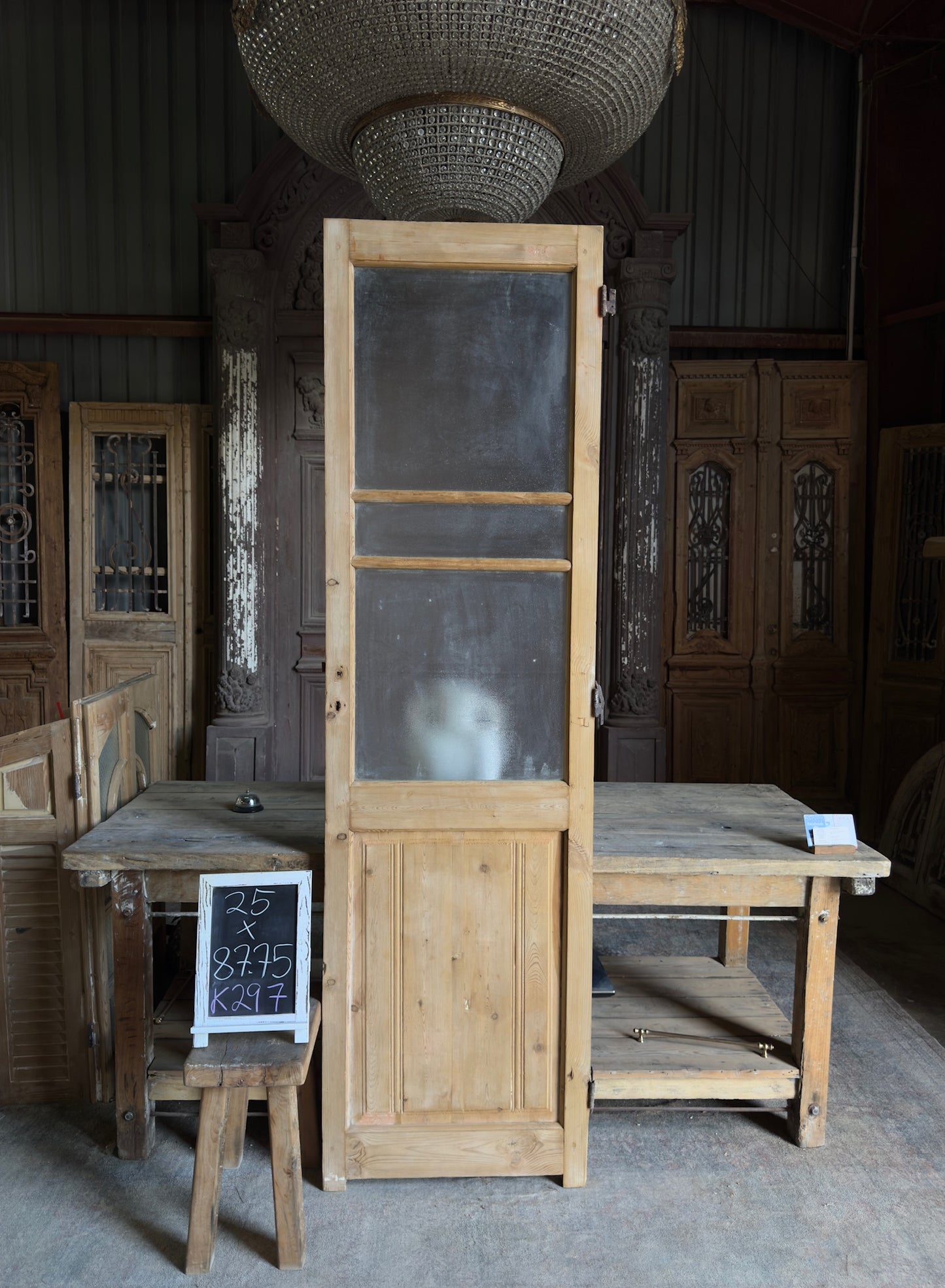Glass Antique Door - 25x87.75 K297