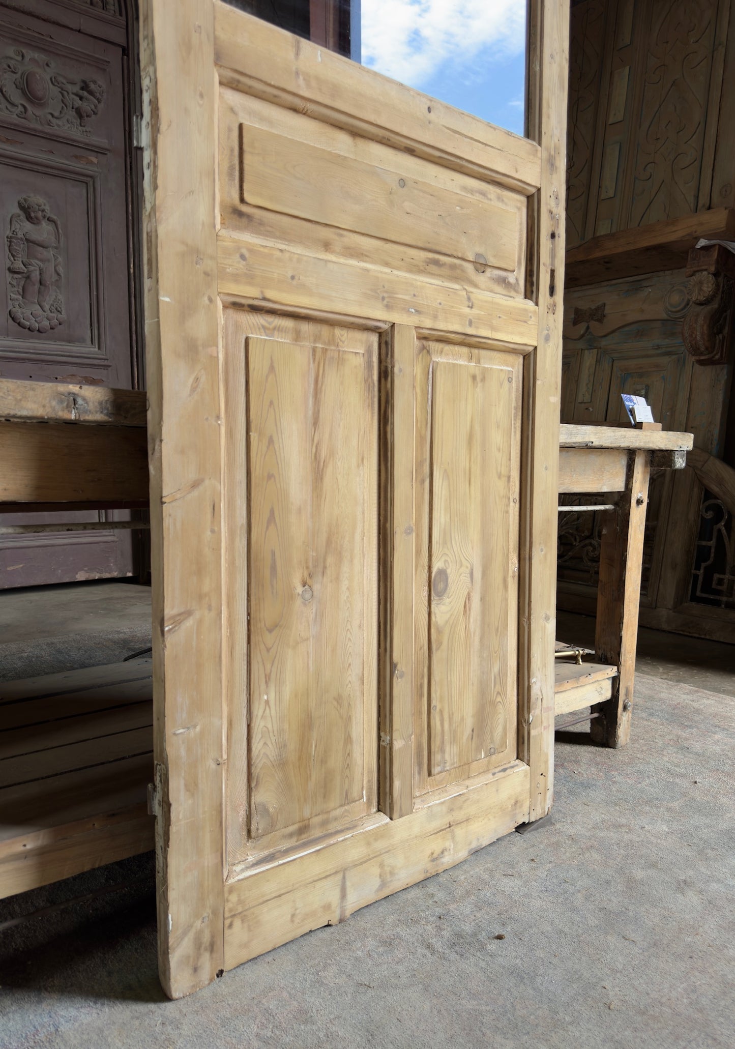 Antique Glass Single Door - 31.5x87.5 K311