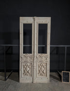 Antique Carved Double Doors - 47.5x102.25 - N337