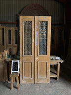 19th Century Antique Iron French Doors - 40x88.25 J17