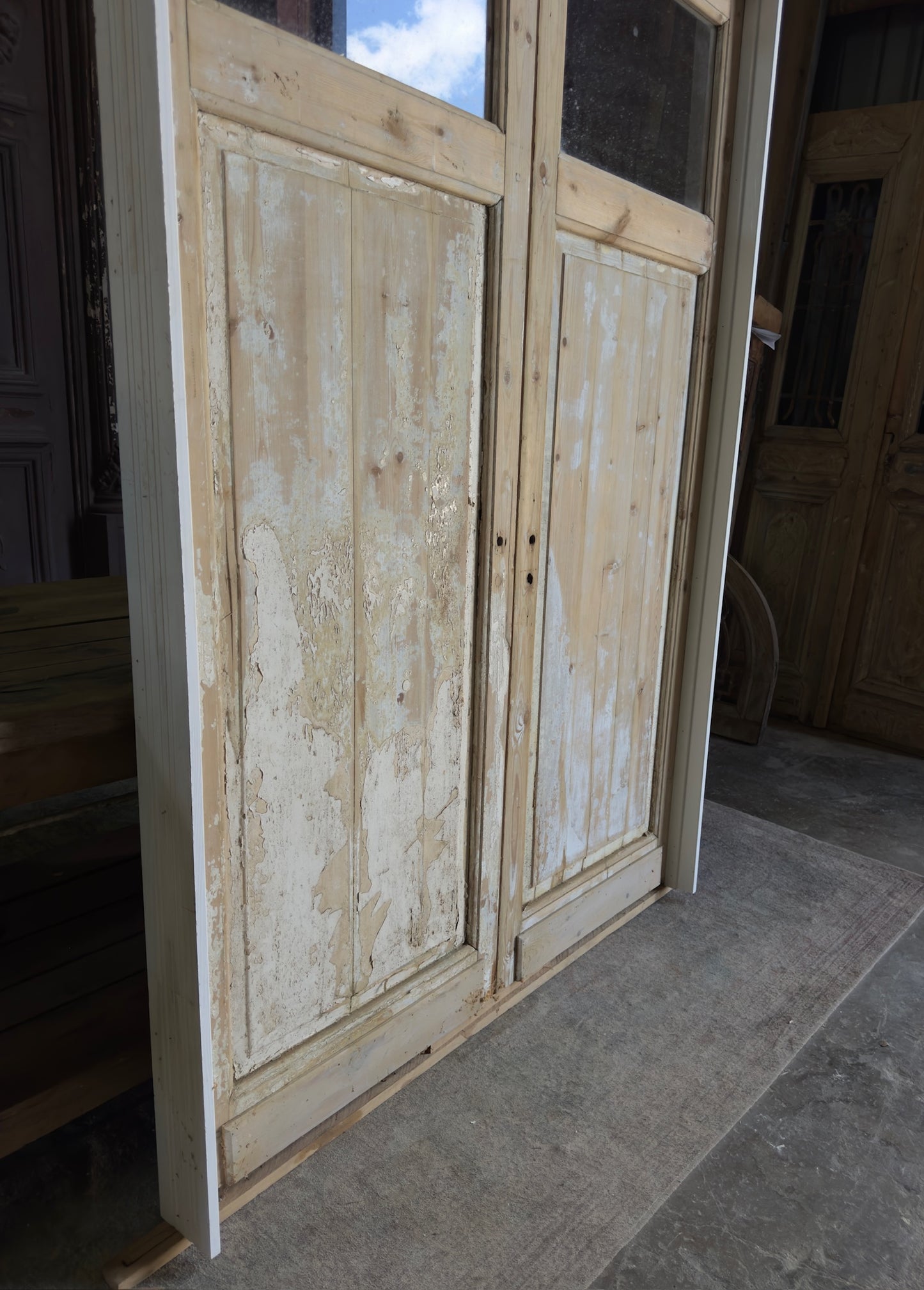 Craftsman Style Antique Pair - 55.5x80 K209 (Pre-Hung)