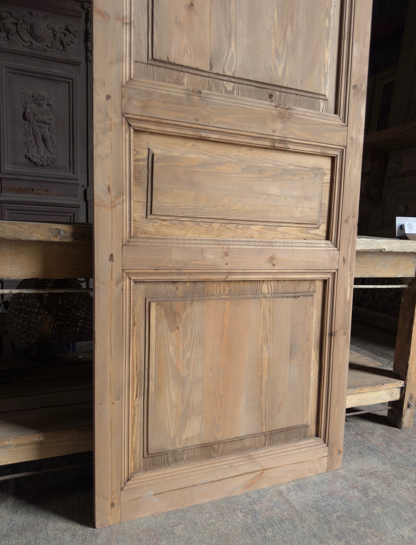 Handcrafted 3 Panel Solid Single Door - 32x80 K22
