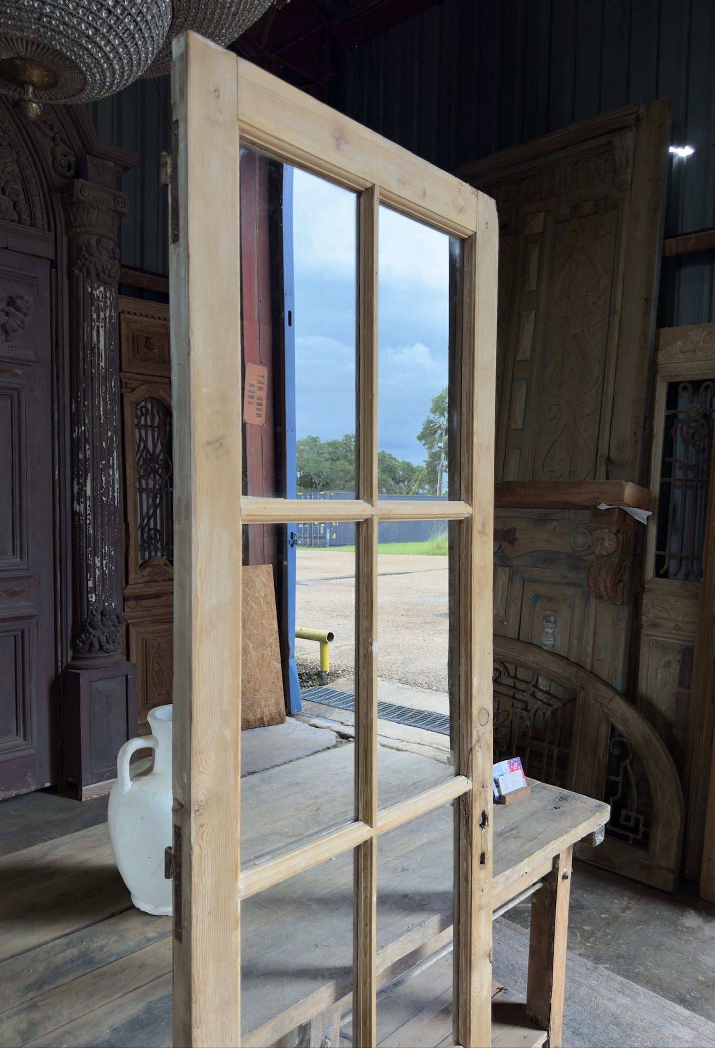 6 Lite Antique Glass Single Door - 27x85.25 K263