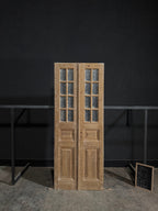 Antique Obscured Glass 8 Lite French Doors - 36x90.5 - N290