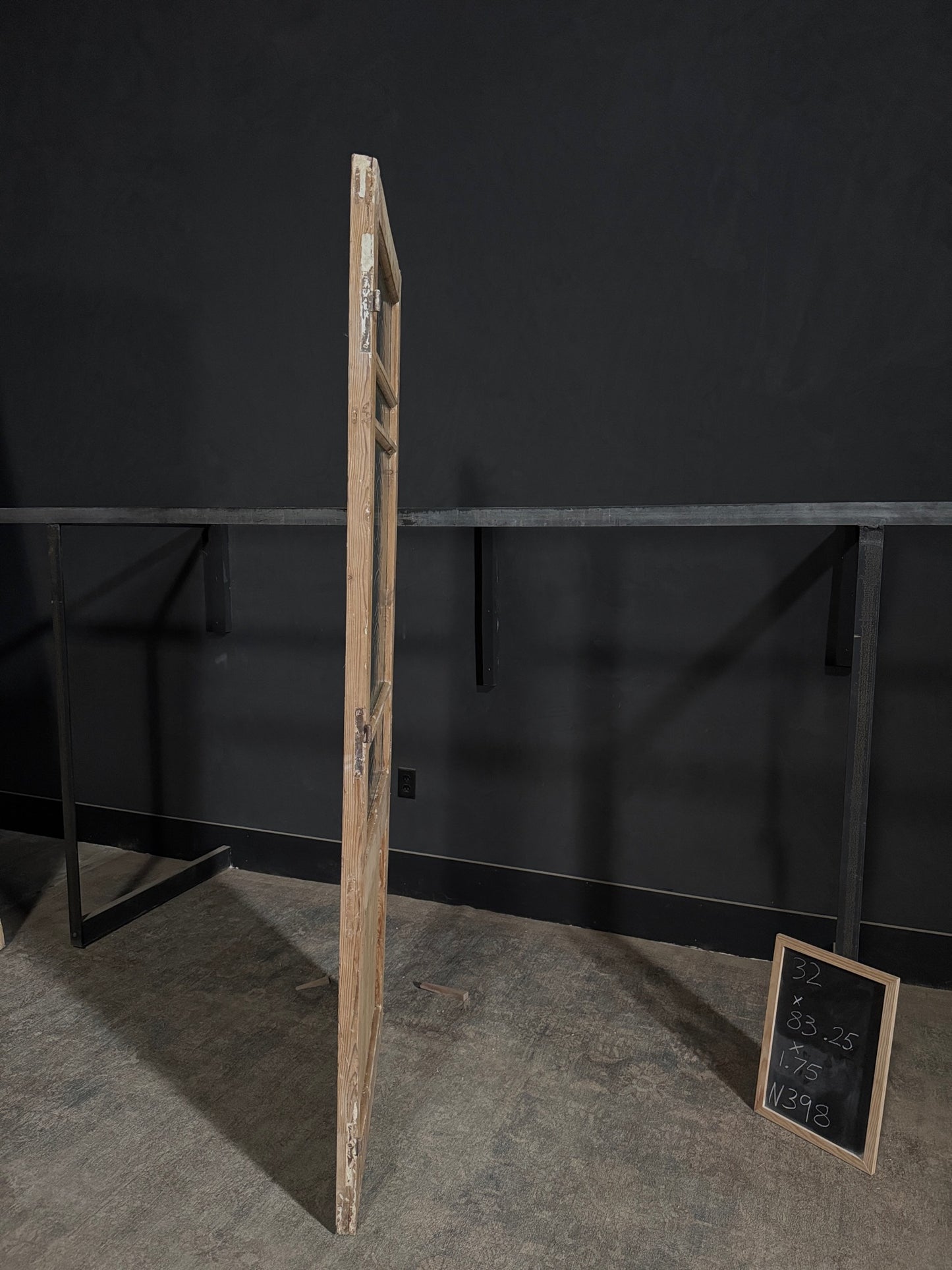Antique Obscured Glass 3 Lite Single Door - 32x83.25 - N398