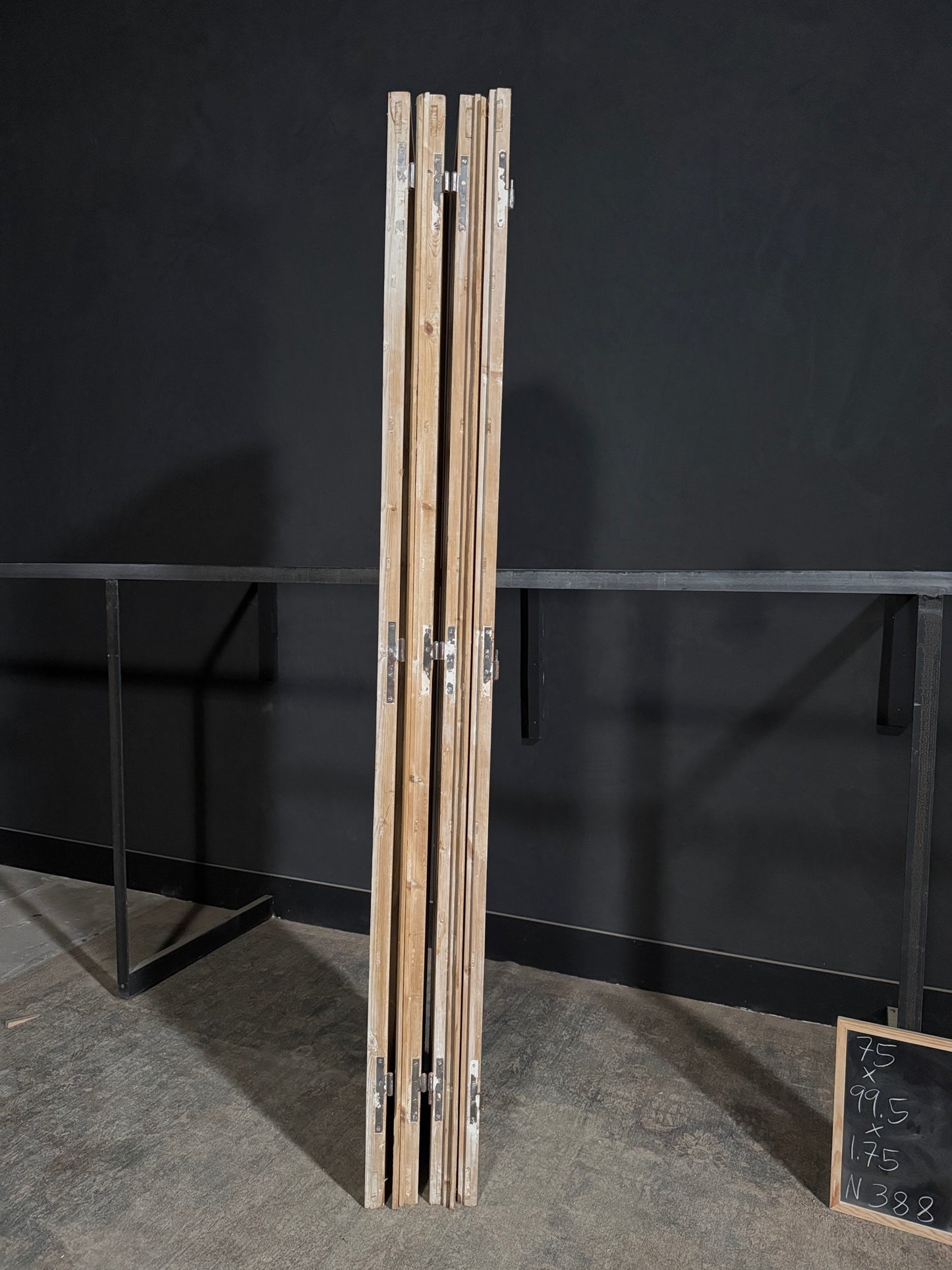 Antique Obscured Glass 8 Lite Bi-Fold Doors - 75x99.5 - N388