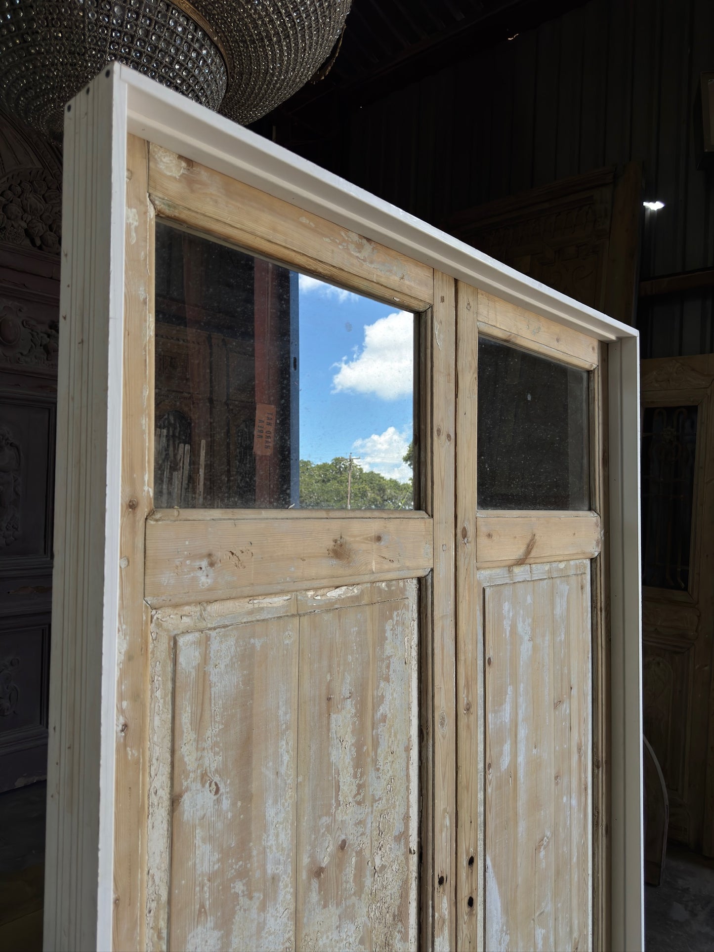 Craftsman Style Antique Pair - 55.5x80 K209 (Pre-Hung)