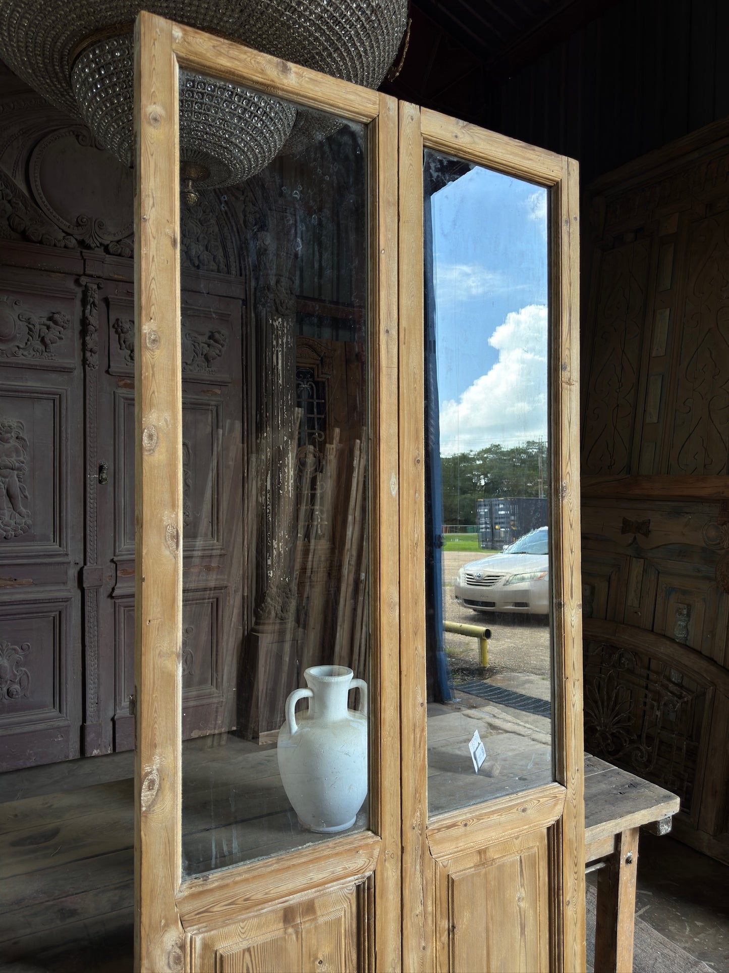 Glass Antique French Doors - 40.5x94.75 K86