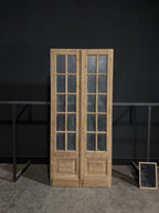 Antique Obscured Glass French Doors - 44x96.5 - N330