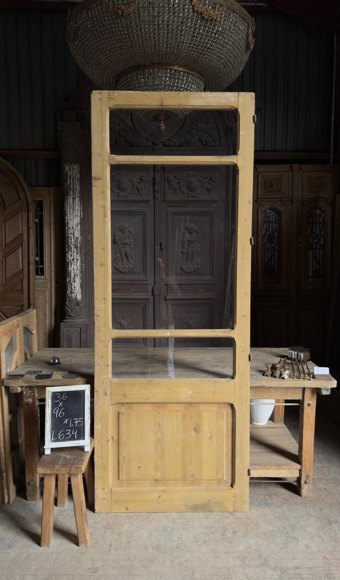 Antique Glass 2 Lite Door - 36x96 - L634