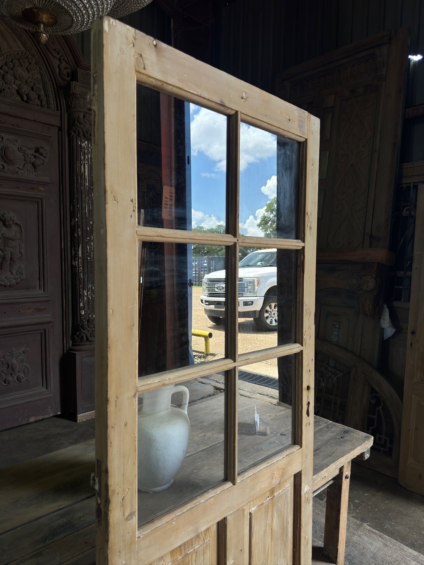 6 Lite Antique Glass Door - 31.25x81 K73