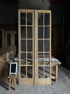 Elegant Antique Glass French Doors - 45.5x105.5 J199
