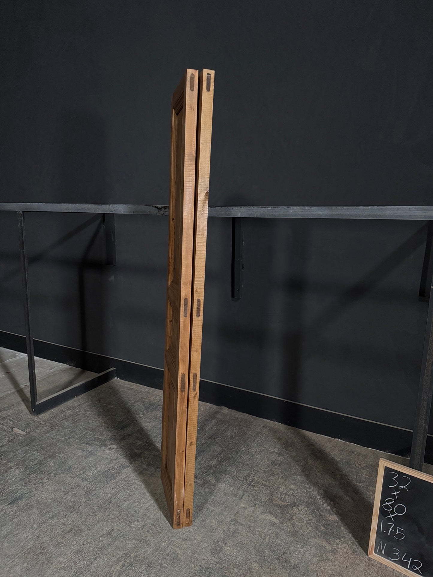 Handcrafted Solid Double Doors (Waxed) - 32x80 - N342